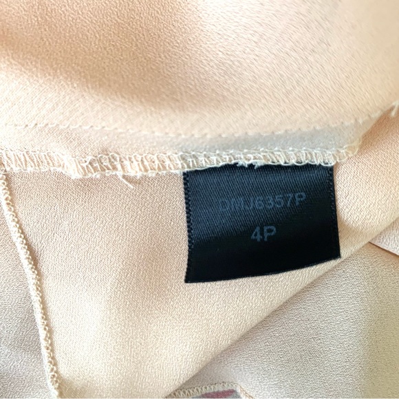 90s BCBG Silk Chiffon Pink Print Dress 20s Style Delicate Girly - Picture 15 of 15